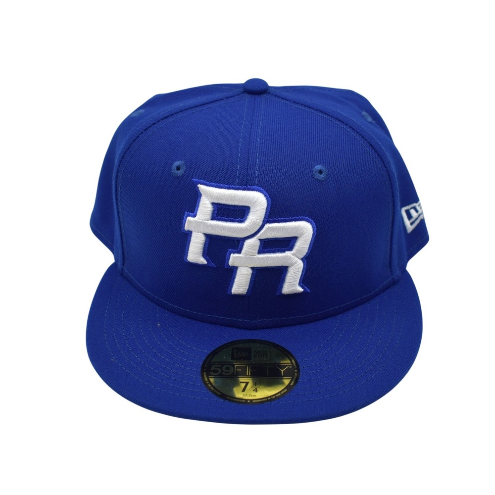 New‎ Era 59FIFTY Puerto Rico PR WBC World Baseball Fitted Hat Cap 7 1/4 Blue NWT